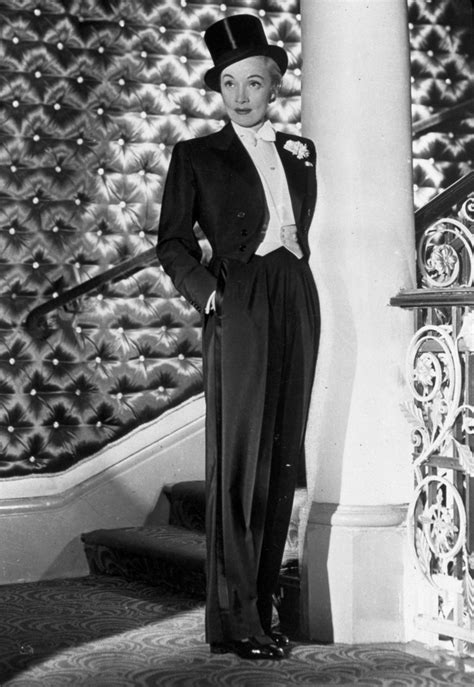 marlene dietrich suit.